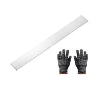 sourcing map Barre plate en acier inoxydable 316, barre en acier inoxydable de 5 mm x 30 mm de large x 300 mm de long, barre en acier avec gants, finition brossée pour l'industrie et les loisirs