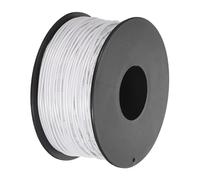 sourcing map Bobine de fil de cuivre étamé UL1007 de calibre 28 avec fil de cuivre étamé (conducteur toronné) et gaine en PVC - 50 m - Blanc - 28 AWG