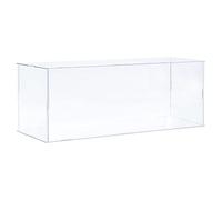 Sourcing Map Boîte de rangement en acrylique avec support en plastique transparent anti-poussière, 40,6 x 16 x 15,5 cm, pour articles de collection