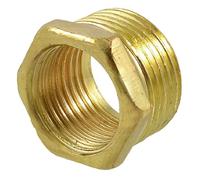 sourcing map Boîtier en laiton 19 mm femelle à 25 mm mâle filetage réducteur raccord adaptateur de tuyau