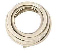 sourcing map Bord Garniture U Joint Extrusion Beige U Canal Bord Protecteur PVC Plastique avec Fer Feuille Apte 3/64"-11/64" Bord 16.4Pi/5m Longueur