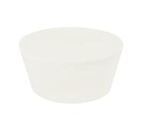 sourcing map Bouchon conique en caoutchouc de 92 mm à 118 mm pour tubes à essai solides Blanc pour laboratoire maison 1 pièce