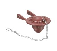 sourcing map Bouchon de toilette de rechange en PVC avec chaîne en acier inoxydable, ajustement universel pour la plupart des vannes de chasse de réservoir de toilettes de 5,1 cm, rouge (épais)