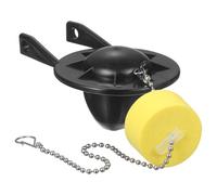 sourcing map Bouchon de toilette de rechange en PVC avec flotteur, ajustement universel pour la plupart des vannes de chasse de réservoir de toilettes de 5,1 cm, noir