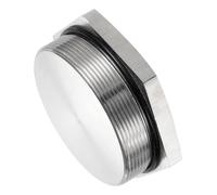 sourcing map Bouchon de tuyau, M60-1,5 mm mâle en acier inoxydable 304 à tête hexagonale filetée solide avec bague d'étanchéité pour terminer l'extrémité du système hydraulique/pneumatique