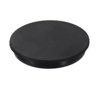 Sourcing Map Bouchon en silicone avec trou, bouchons d'étanchéité ronds en caoutchouc imperméables, bouchons de bout de tube pour trou de 125 mm / 4,92 pouces pour baignoire, noir