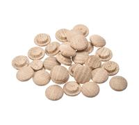 sourcing map Bouchons en Bois, 30 Pcs 18 X 12 mm Bouchons en Bois de Chêne Rouge, Couvre-Trous de Vis, Couvercle en Bois Décoratif pour Chaises Menuiserie en Bois.