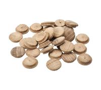 sourcing map Bouchons en Bois, 30 Pcs de 25 X 20 mm Bouchons en Bois de Chêne Rouge avec Tête de Bouton, Couvre-Trous de Vis, Couvercle en Bois Décoratif pour Chaises Menuiserie en Bois.