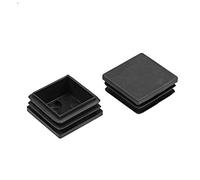 sourcing map Bouchons extrémité Plastique 38mmx38mm Meuble carré Pied Chaise Table 4Pcs