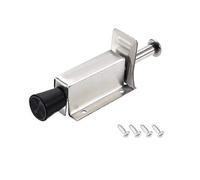 sourcing map Butée de Porte Butoir Arrêt Door Stopper Acier Inoxydable Support Porte Marche Pied Télescopique à Ressort 1Pcs