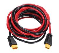 sourcing map Câble d'extension XT60 600 VDC, 10 AWG 3 m XT60 mâle vers femelle pour batterie RC portable, station d'alimentation portable, panneau solaire FPV Drone