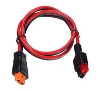 sourcing map Câble d'extension XT60i 300 VDC XT60i femelle vers connecteur de batterie unipolaire rouge et noir pour batterie télécommandée, station d'alimentation portable, panneau solaire