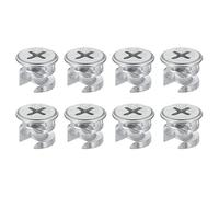 sourcing map Cam Serrure Écrou pour Meubles, 24pcs 12x10mm Joint Connecteur Serrage Écrous Meubles Connexion Cam Raccords