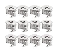 sourcing map Came Lock Écrous pour Furniture, 12pcs 14.6x11.5mm Joint Connecteur Verrouillage Écrous Meubles Connexion Came Raccords