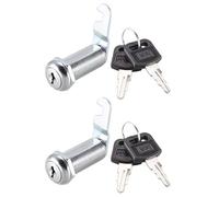 sourcing map Came Serrure 1-1/2" Cylindre Long Cabinet Serrures avec No.1 Came Apte sur 1-3/8" Max Épais Panneau ifférente 2Pcs