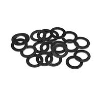 sourcing map Caoutchouc Plat Rondelles 39mm OD 25mm ID 2.5mm Épaisseur pour Tuyau Eau Tube Paquet de 20