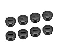 sourcing map Carbone Brosse Support Capuchon Moteur Électrique Brosse Plastique Couverture Fil Noir 18mm OD 8mm Hauteur Paquet de 10