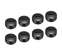 sourcing map Carbone Brosse Support Capuchon Moteur Électrique Brosse Plastique Couverture Fil Noir 16mm OD 8mm Hauteur Paquet de 10