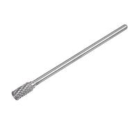 sourcing map Carbure Fraises Limes rotatives Double Coupe Cylindre Tungstène Carbure Pointe 10mm Tête coupe 6mm Tige 150mm (6 pouces) Longueur pour Bois Métal Pierre Polissage