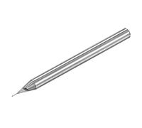 sourcing map Carré Nez Terminal Fraise Monobloc Carbure CNC Routeur Mèches Cannelures Spirale Fraisage Fraise 0,4 mm x 2 mm