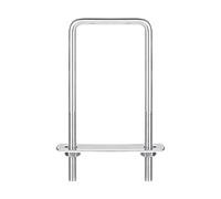 sourcing map Carré U-Boulons, 2 Ensembles 52mm(2.05") Interne Largeur 120mm Longueur M6 304 Inox Acier U Pince Boulon avec Écrous et Plates, pour Remorque Bateau