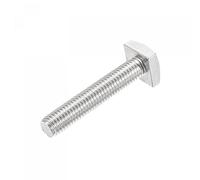 sourcing map Carrée Tête Boulon, M10x50mm Entièrement Filetage Acier Inox 304 Grade C Carré Machine Vis