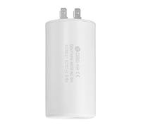 sourcing map CBB60 Condensateur Fonctionnement 50uF 450V AC Double Insert | Blanc pour Moteur Pompe à Eau Compresseur Air, 50/60Hz, Cylindre 94x49mm