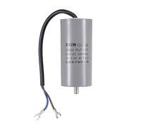 sourcing map CBB60 Marche Condensateur 35uF 450V AC 2 Fils 50/60Hz Cylindre 96x45mm avec Terminal M8 Fixation Goujon pour Air Compresseur Eau Pompe Moteur