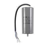 sourcing map CBB60 Marche Condensateur 40uF 450V AC 2 Fils 50/60Hz Cylindre 110x50mm avec Terminal M8 Fixation Goujon pour Air Compresseur Eau Pompe Moteur