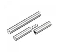 sourcing map Charnières à Souder sur Baril 60mm x 8mm Mâle à Femelle 304 Inox Acier Charnière Goupille pour Métal Domicile Barrière Porte Fenêtre 4 Paires