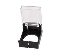 sourcing map Clair noir Interrupteur bouton-poussoir plastique protecteur écran