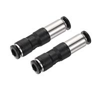 sourcing map Clapet anti-retour 6mm Interne Diamètre En Ligne Air Tube Raccord Pousser Connexion Pneumatique Rapide Connecteur pour Vide Air Compresseur Pompe Noir Paquet de 2