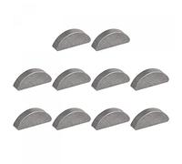 sourcing map Clavette Demi Lune 10pcs 45# Acier 19mm Longueur x 7.5mm Largeur x 4mm Épaisseur Demi-cercle Clé