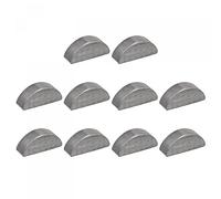 sourcing map Clavette Demi Lune 10pcs 45# Acier 22mm Longueur x 9mm Largeur x 6mm Épaisseur Demi-cercle Clé