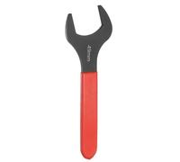 sourcing map xtrémité ouverte unique de 49 mm métrique - Angle de décalage de 15 degrés - Clé ouverte en forme de U - Petite clé plate à tête plate noircie - Avec tige rouge - Pour réparation