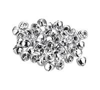 sourcing map Clochette Grelot 10mm 24pcs Cloche de Noël pour Artisanat Bricolage Noël, Vacances Décoration, Musique Fête, Maison, Festival, Mariage, Argenté