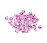 sourcing map Clochette Grelot 10mm 24pcs Cloche de Noël pour Artisanat Bricolage Noël, Vacances Décoration, Musique Fête, Maison, Festival, Mariage, Rose