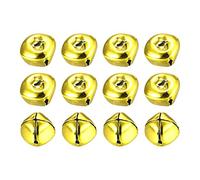 sourcing map Clochette Grelot 20mm 12pcs Cloche de Noël pour Artisanat Bricolage Noël, Vacances Décoration, Musique Fête, Maison, Festival, Mariage, Doré