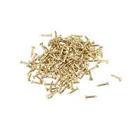 sourcing map Clou Petit Minuscule Acier Carbone 1X8mm(DxL) pour Bois Bricolage Décoratif Photo Boîte Ménage Accessoire Laiton Ton 200pcs