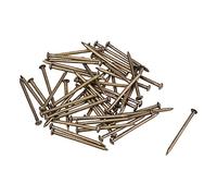 sourcing map Clou Petit Minuscule Laiton 1.2x20mm pour Bricolage Bois Matériel Accessoires 50pcs