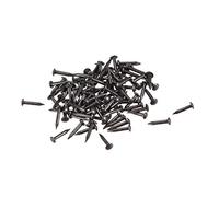 sourcing map Clou Petit Minuscule Laiton Quincaillerie 1.2mmX8mm(DxL) pour Bricolage Décoratif Bois Boîte Accessoire Noir 100pcs