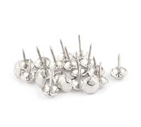 sourcing map Clou Tapissier 11mm Diamètre Acier Inox Punaise Décoratif Punaise Clou 20Pcs