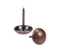sourcing map Clou Tapissier 12mm Tête Diamètre Clou Ameublement vintage Rond Punaises Cuivré pour Meuble Sofa Dosserets 60 Pcs