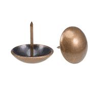 sourcing map Clou Tapissier 25mm Tête Diamètre Clou Ameublement vintage Rond Punaises Cuivré pour Meuble Sofa Dosserets 60 Pcs