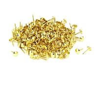 sourcing map Clou Tapissier 8mm x 15mm Clou Ameublement Meuble Punaise Doré 200pcs