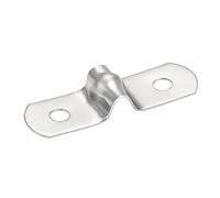 sourcing map Collier De Serrage 5mm Fixation Tuyau Clip Tube Inox 201 45pcs | Attacher Pince Rigide 2 Trous, Attache Grillage Rigide Fixer Clôture
