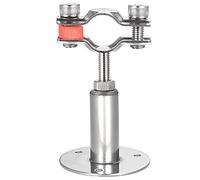 sourcing map Collier de Serrage Tuyau Pince Clip Serre Joint Mur Support Plafond Tube 304 Acier Inoxydable Réglable Tube Support Pince pour 15-19mm Tube
