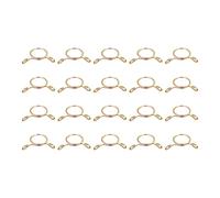 sourcing map Collier Serrage Carburant Ligne Tuyau Clip, 50pcs 16mm ID Apte 14-14.5mm Tuyau 65Mn Acier Unique Fil Tubes Ressort Pinces pour Air Tuyaux, Eau Tuyaux, Silicone Tubes