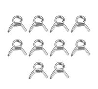 sourcing map Collier Serrage Tuyau Double Fil Ressort, 20pcs Acier Inox 304 3,5mm Apte Interne Diamètre 3.8mm-4.2mm OD Tuyau Carburant Conduite Silicone Tube Ressort Clips