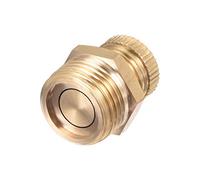 sourcing map Compresseur air 3/8 PT Mâle Filetage Eau valve laiton 2pc